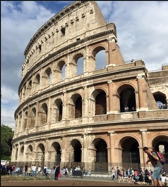 View of the Roman Colosseum