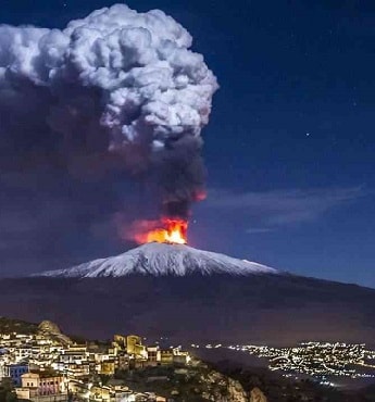 Mount Etna in Sicily Italy