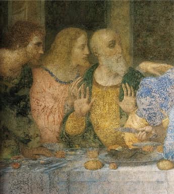 A segment of The Last Supper
